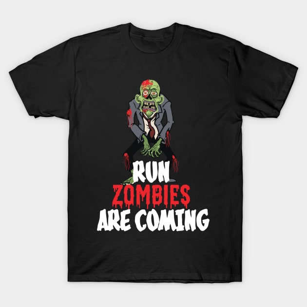 Funny Halloween Zombie Design product T-Shirt by Blue Zebra